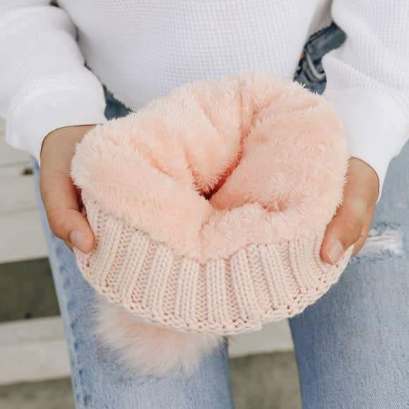 Upcycled Knit Beanies with Faux Fur Lining - Camille Bryanne