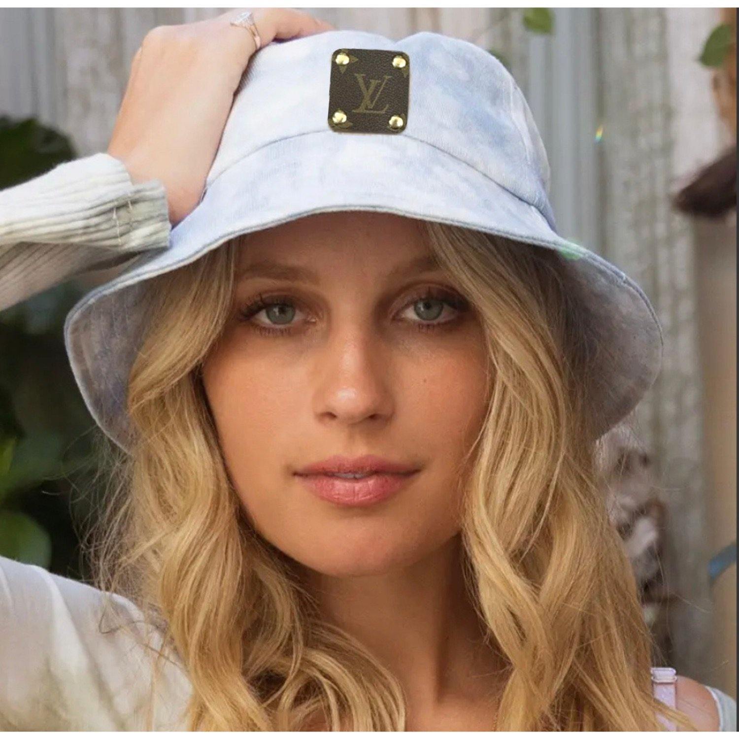 Upcycled Splash Blue Bucket Hats - Camille Bryanne