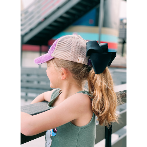 Upcycled Mommy & Me Ponytail Baseball Hats - Camille Bryanne