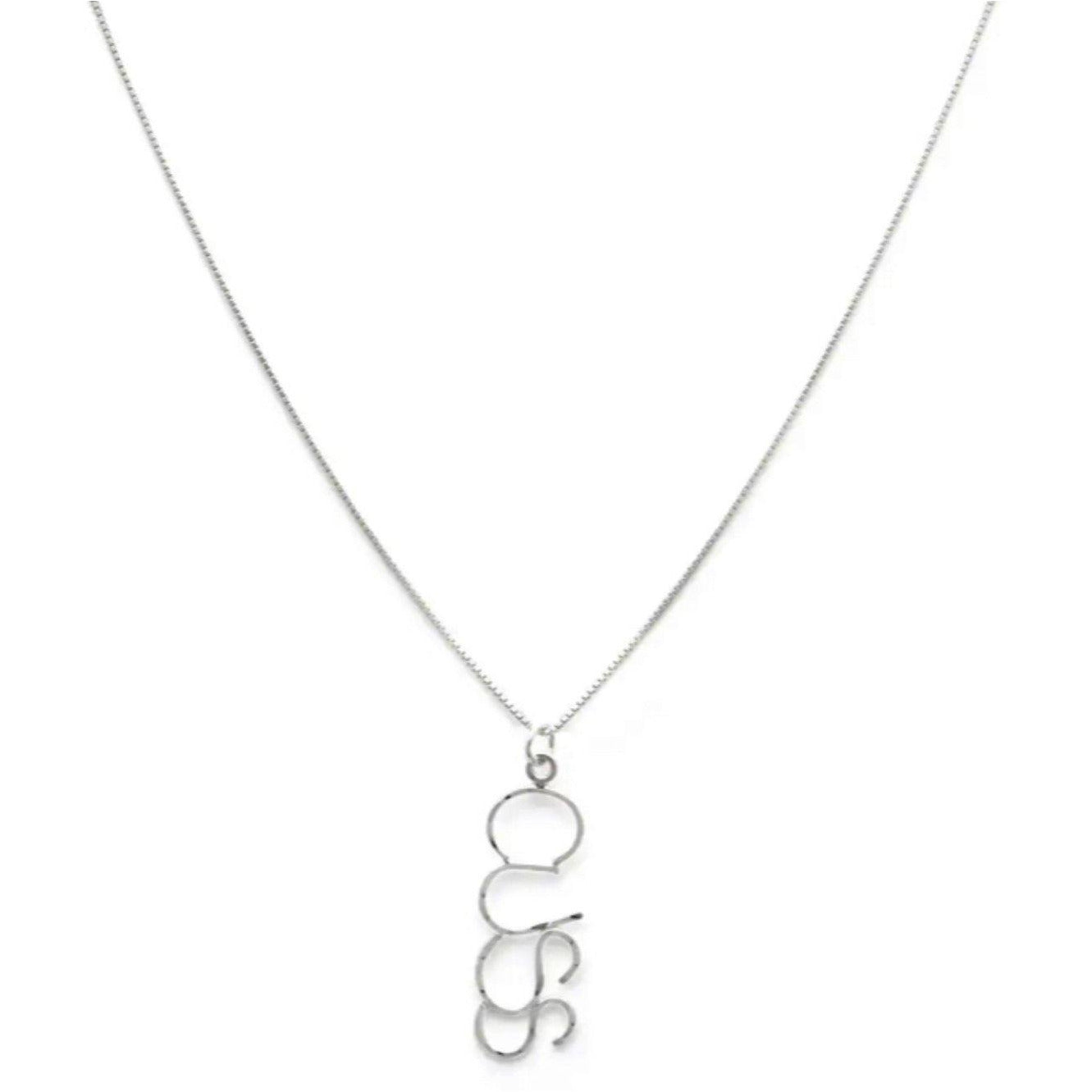 Handmade Sterling Silver ‘CUSS’ Necklace - Camille Bryanne