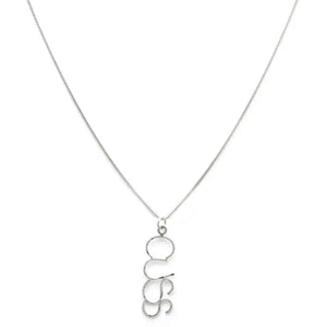 Handmade Sterling Silver ‘CUSS’ Necklace - Camille Bryanne