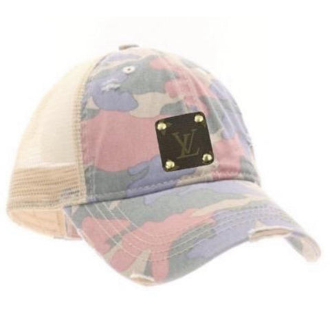 Louis Vuitton Upcycled Olive Green Baseball Cap - $45 - From Marissa