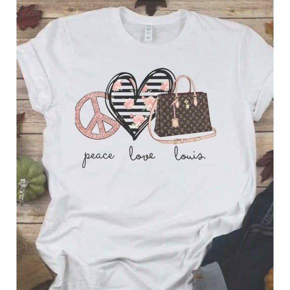 Peace, Love, Louis Luxe Tee