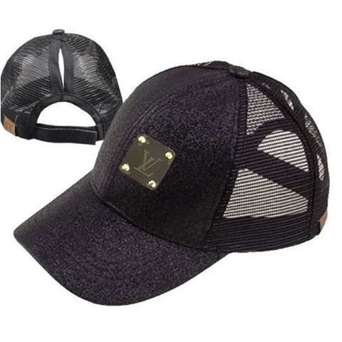 Upcycled LV Patch Baseball Hat-Gray – LuBella's