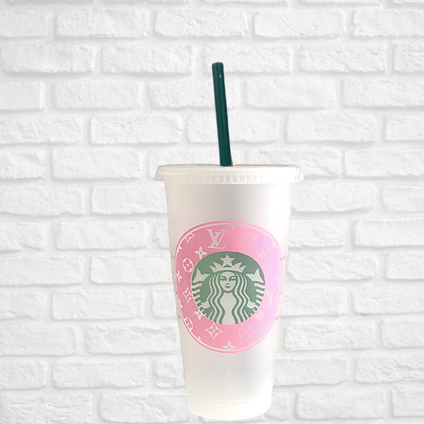 Louis Vuitton Inspired Cold Cup - Camille Bryanne