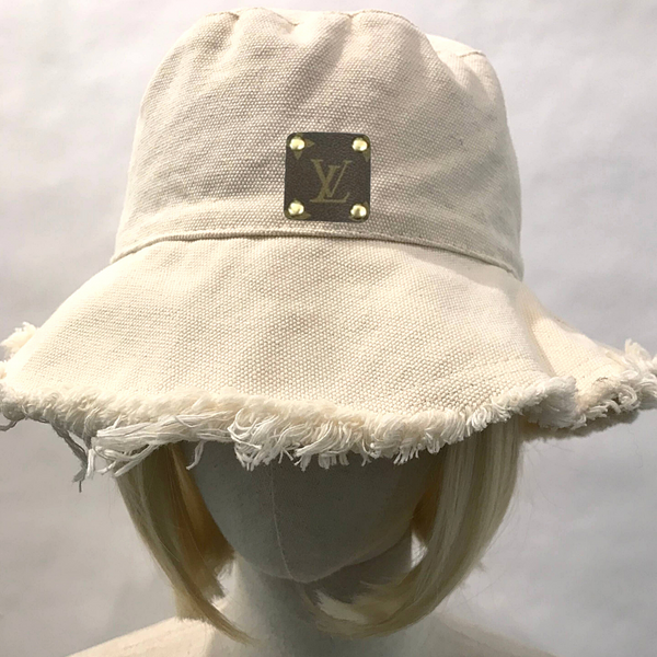 Upcycled Solid Colour Freyed Edges Bucket Hats - Camille Bryanne