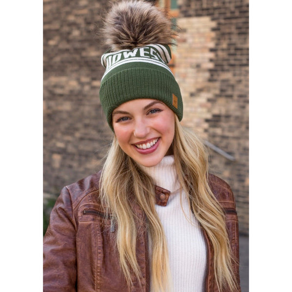 Midwest Beanie- Olive Green