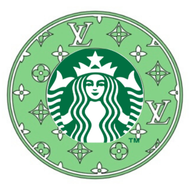 Louis Vuitton Starbucks Cup SVG Free