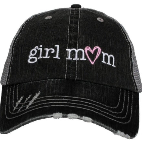 Girl Mom Distressed Baseball Cap - Camille Bryanne