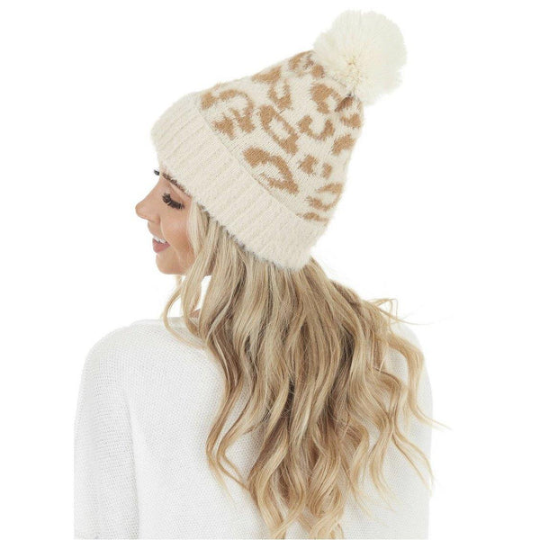 Upcycled Soft Leopard Beanies - Camille Bryanne
