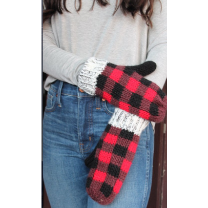 Upcycled Buffalo Plaid Beanies - Camille Bryanne