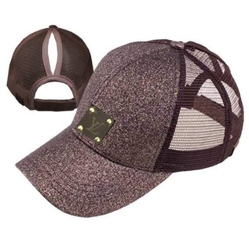 Upcycled Glitter Baseball Caps - Camille Bryanne