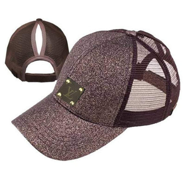 Upcycled Glitter Baseball Caps - Camille Bryanne