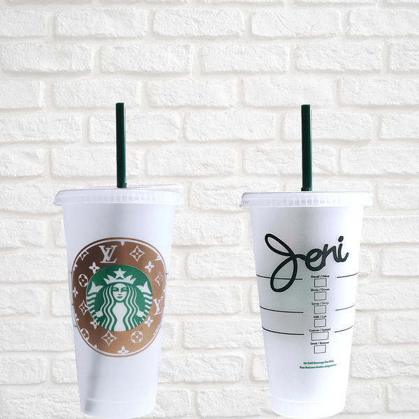 Louis Vuitton Inspired Cold Cup - Camille Bryanne