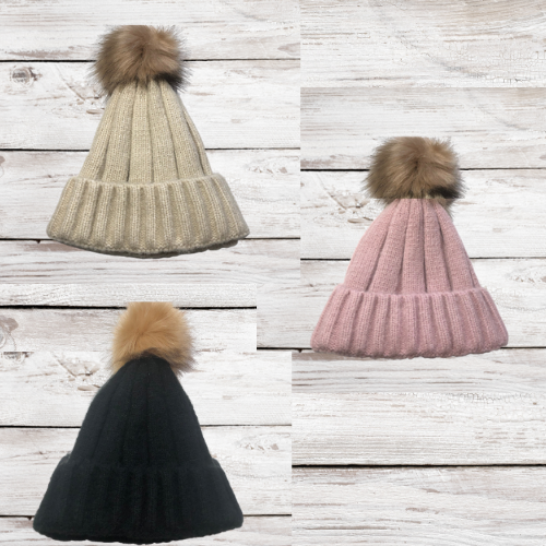 Ribbed Soft Knit LV Beanies - Camille Bryanne