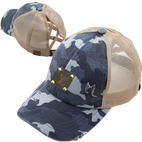 Back in stock! Our upcycled LV hats - Misguided Angels