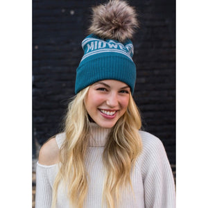 Midwest Beanie- Blue/Green