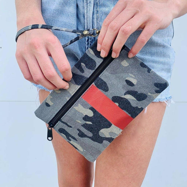 Camo Wristlet Clutch - Camille Bryanne