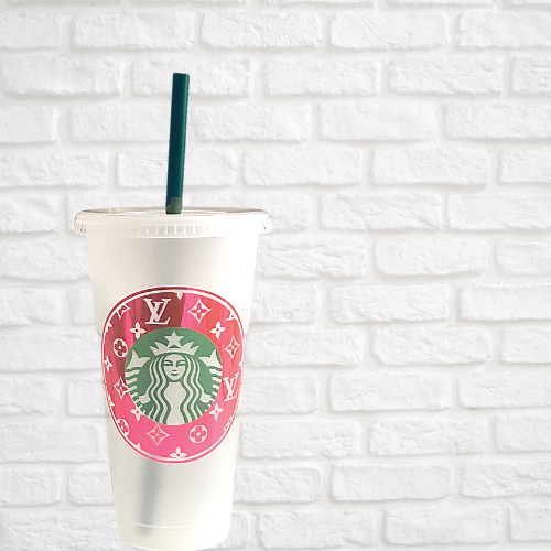 Louis Vuitton Inspired Cold Cup - Camille Bryanne