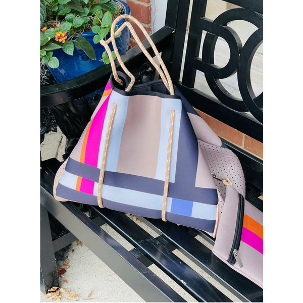 Stella Neoprene Tote + Matching Wristlet