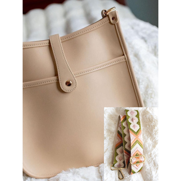 Cream Lana Bag w/ Choice of Crossbody Strap