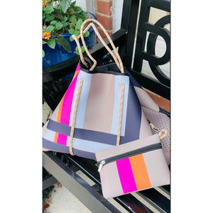 Stella Neoprene Tote + Matching Wristlet